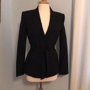 Tahari navy suit